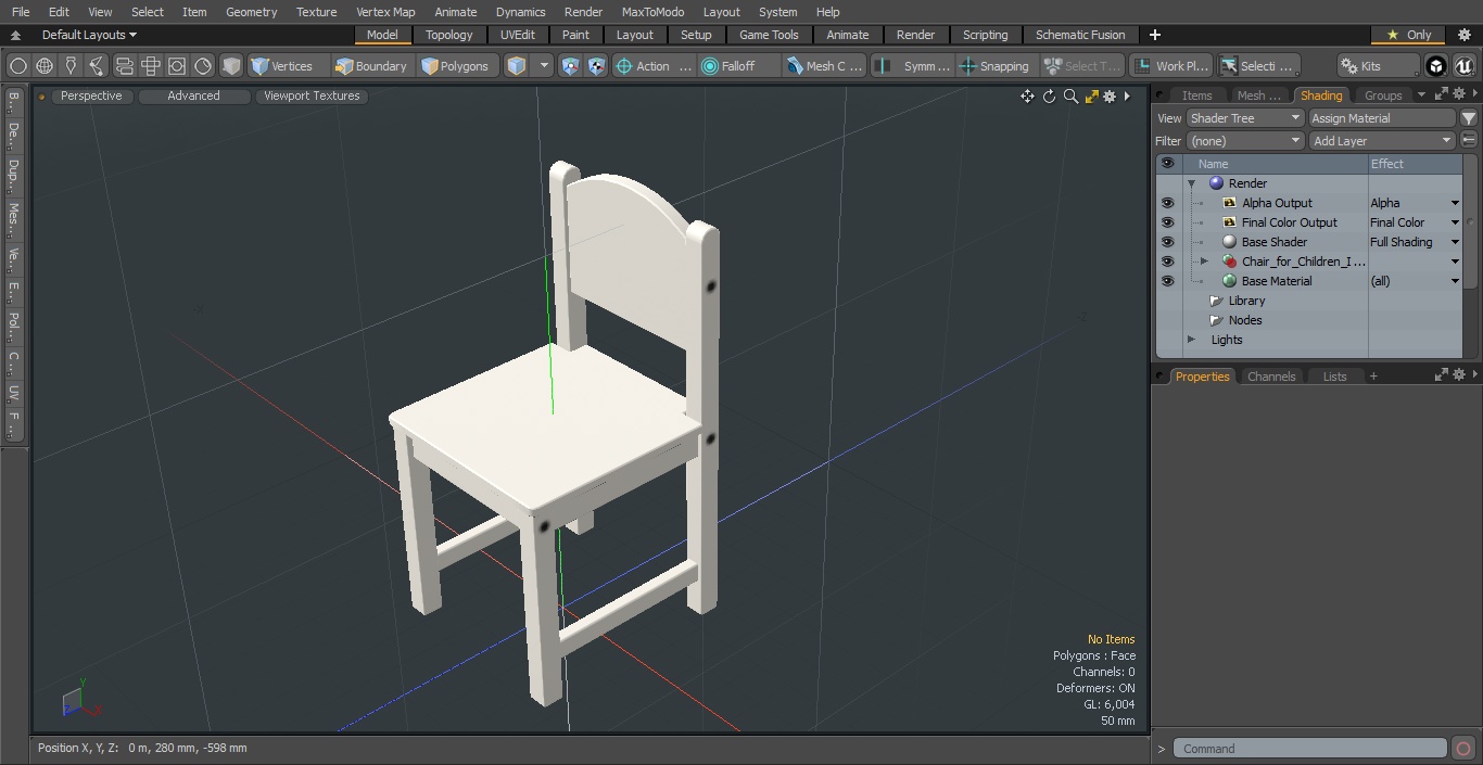 Chair for Children IKEA SUNDVIK White 3D