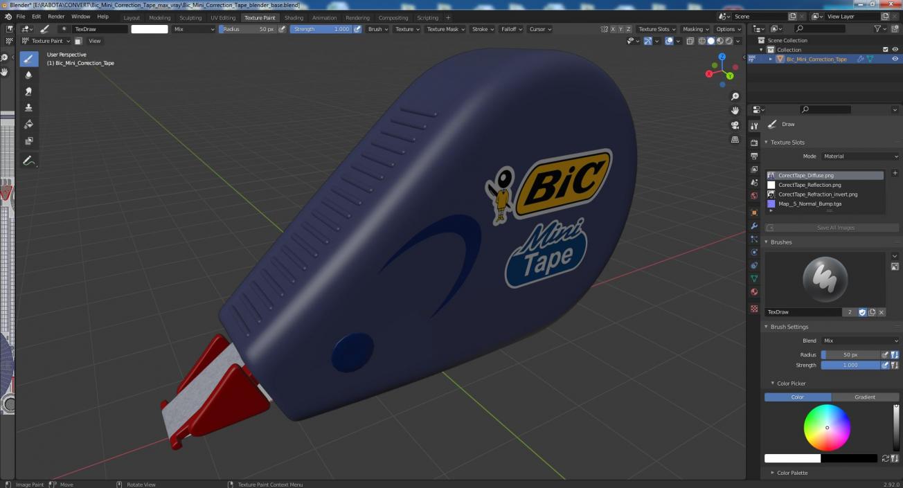 Bic Mini Correction Tape 3D model