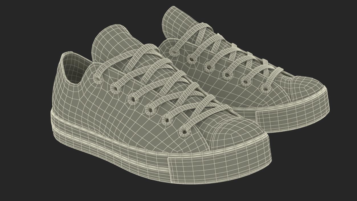 3D model Casual Classic Canvas Sneakers