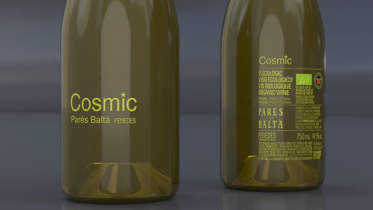 3D model Cosmic Pares Balta Wine Bottle