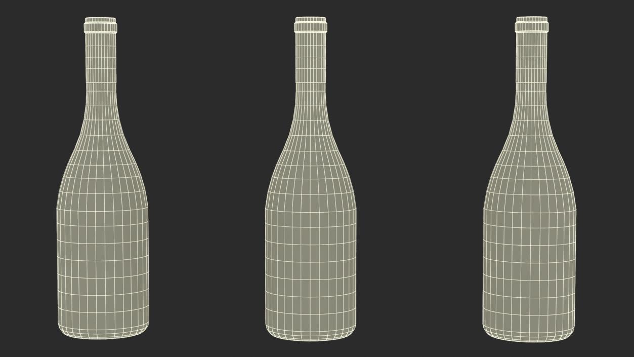 3D model Cosmic Pares Balta Wine Bottle