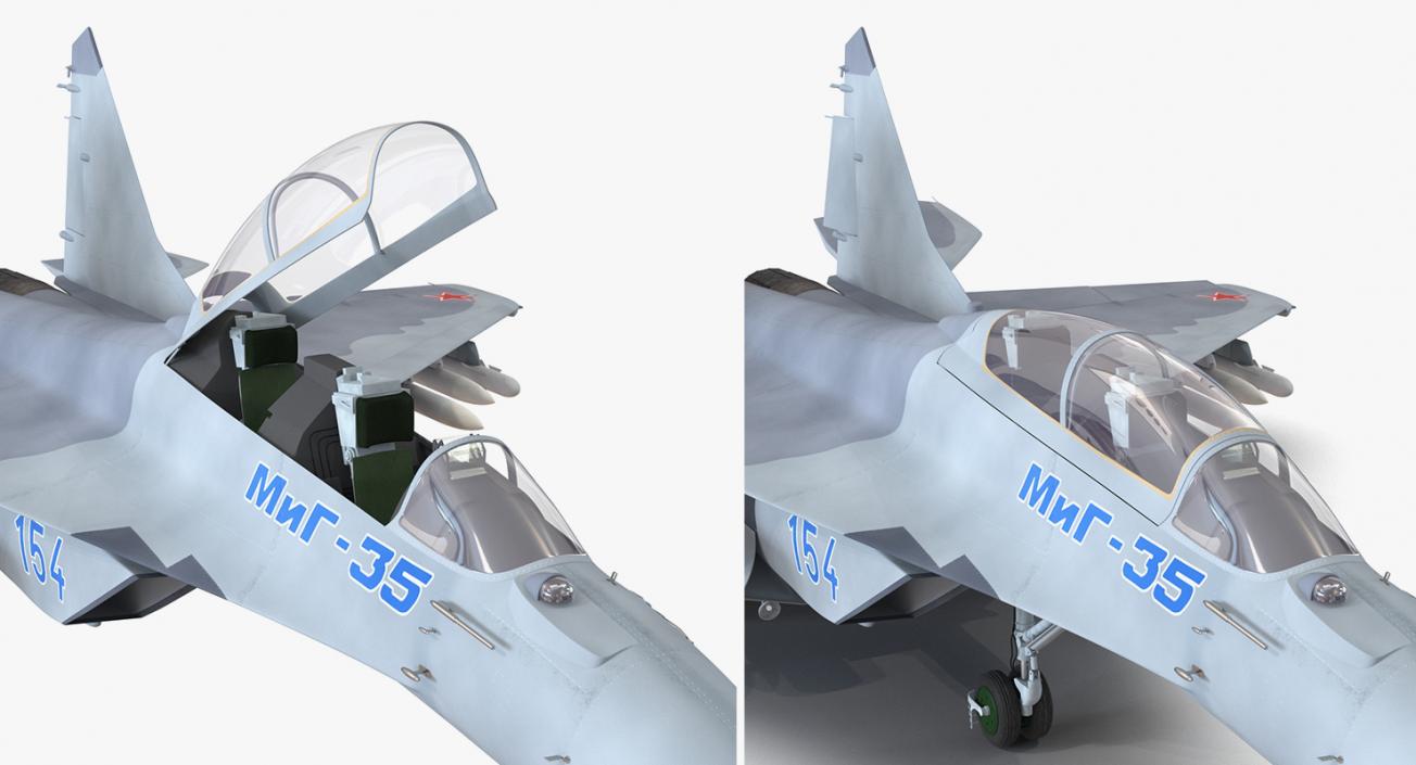 3D model Rigged Russian Millitary Airplanes Collection