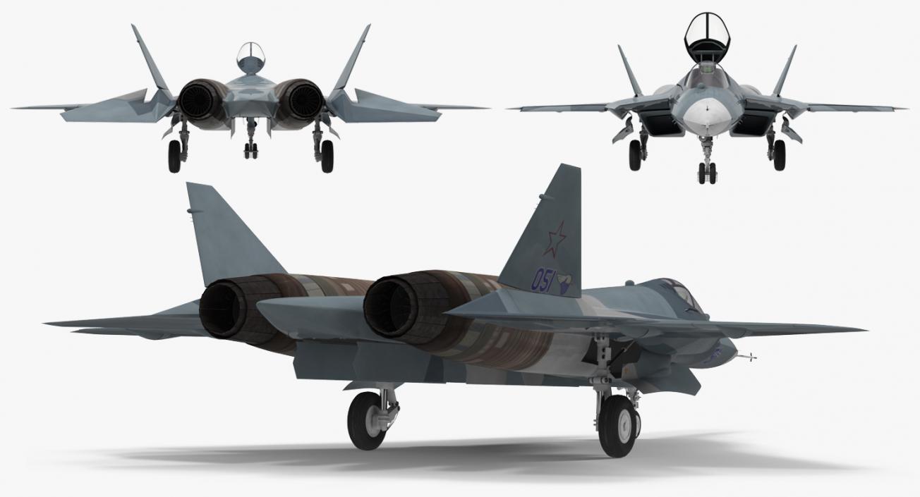 3D model Rigged Russian Millitary Airplanes Collection