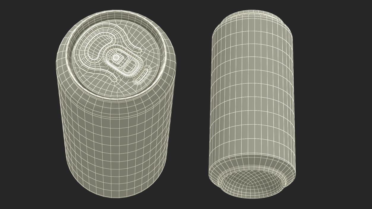 Energy Drink Can Mockup 270ml 3D model