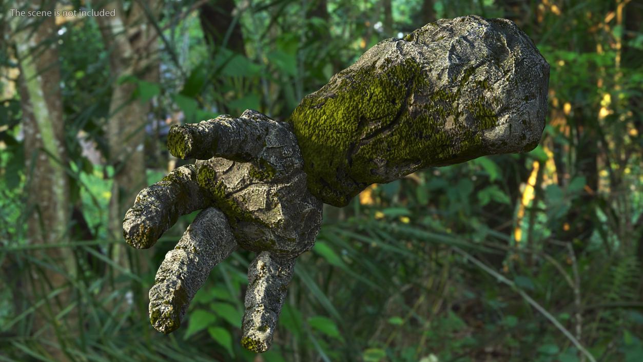 Stone Golem Hand Rigged for Maya 2 3D model