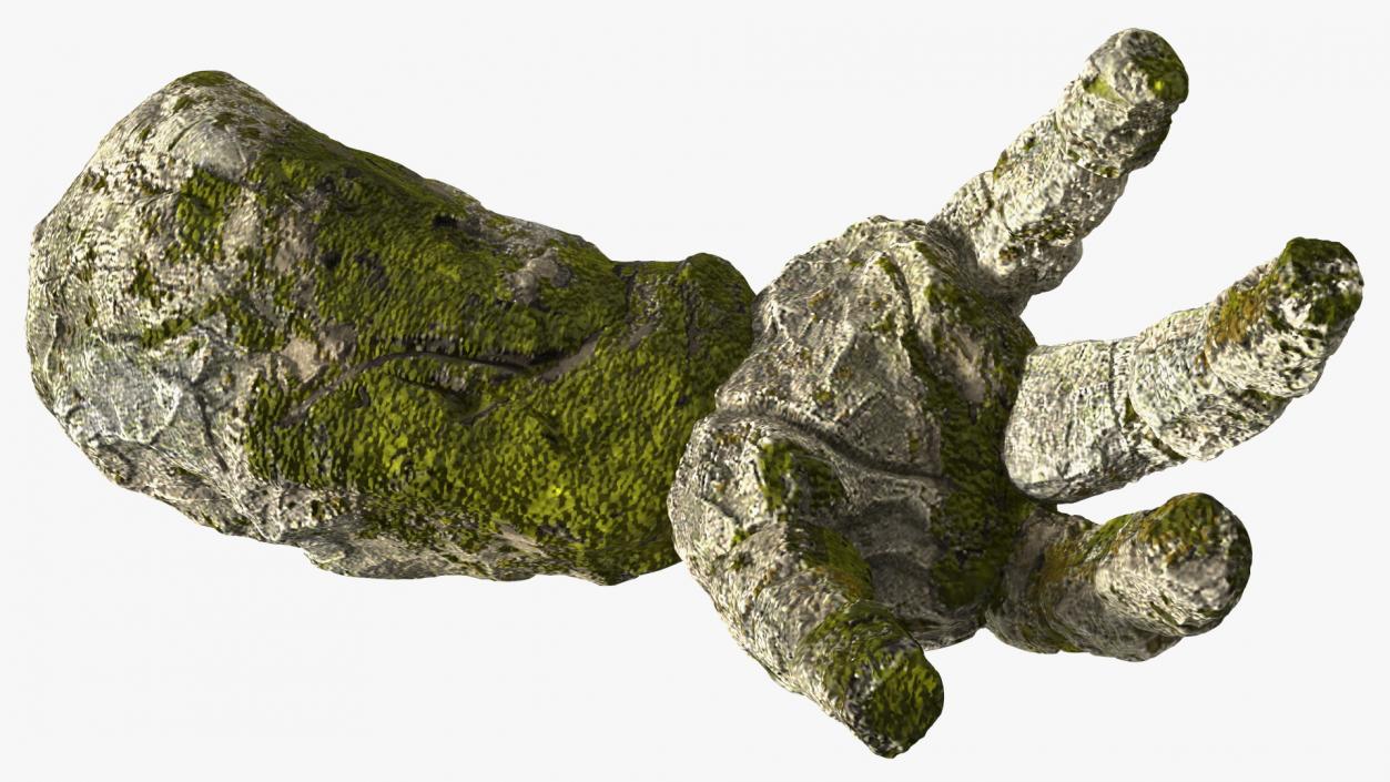 Stone Golem Hand Rigged for Maya 2 3D model