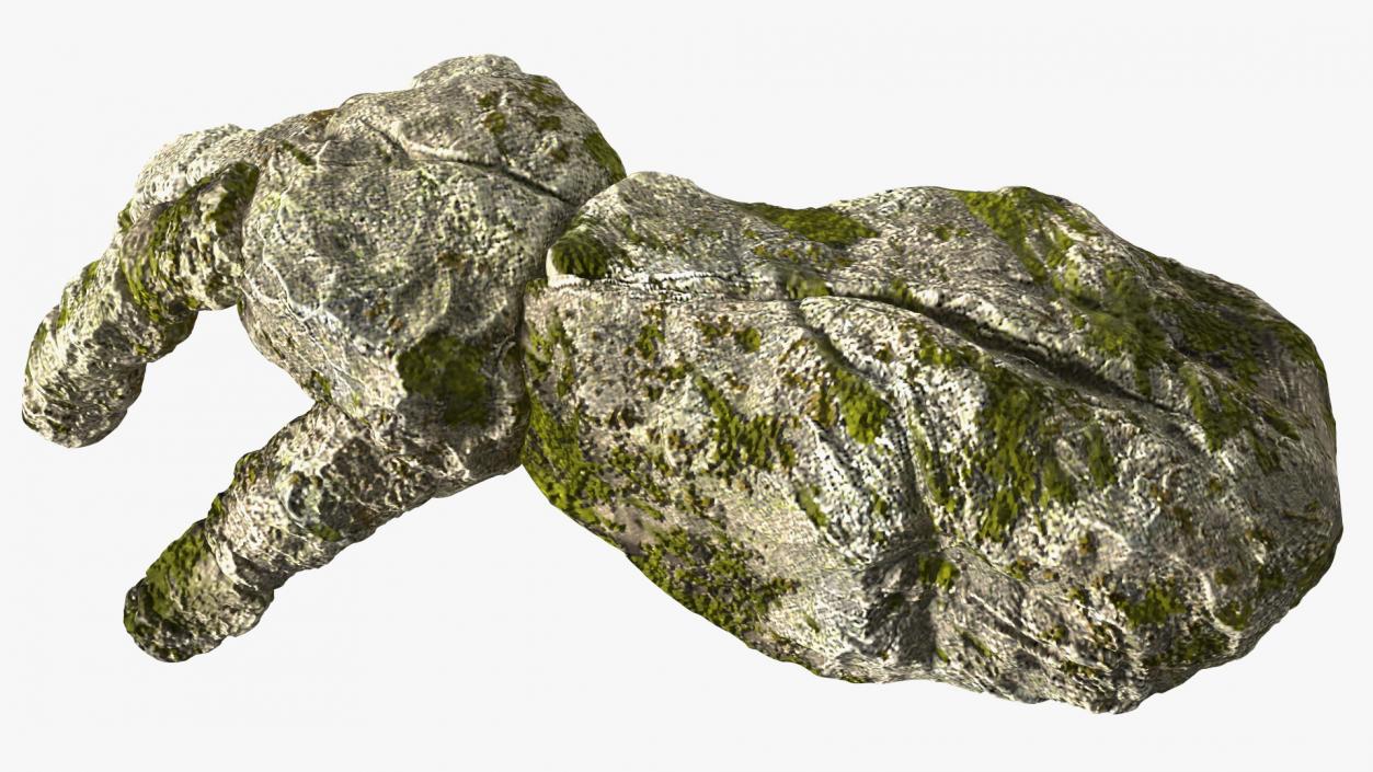 Stone Golem Hand Rigged for Maya 2 3D model