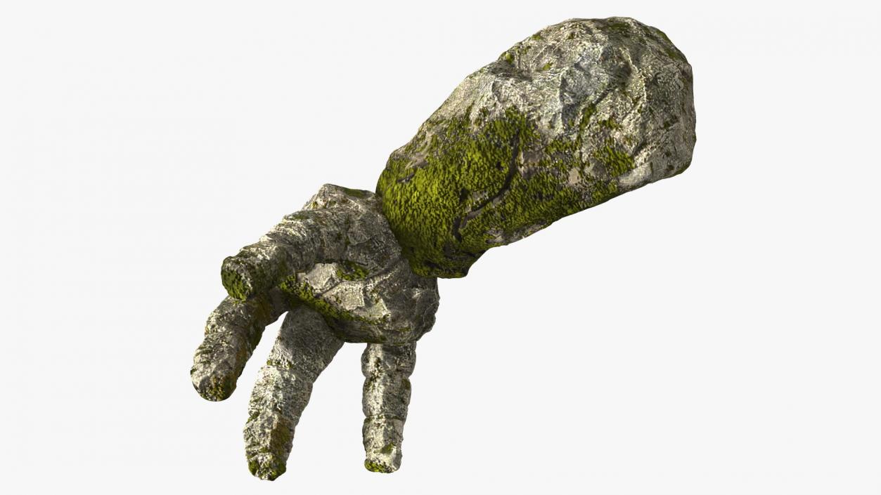 Stone Golem Hand Rigged for Maya 2 3D model