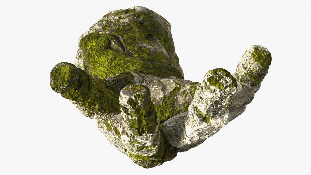 Stone Golem Hand Rigged for Maya 2 3D model