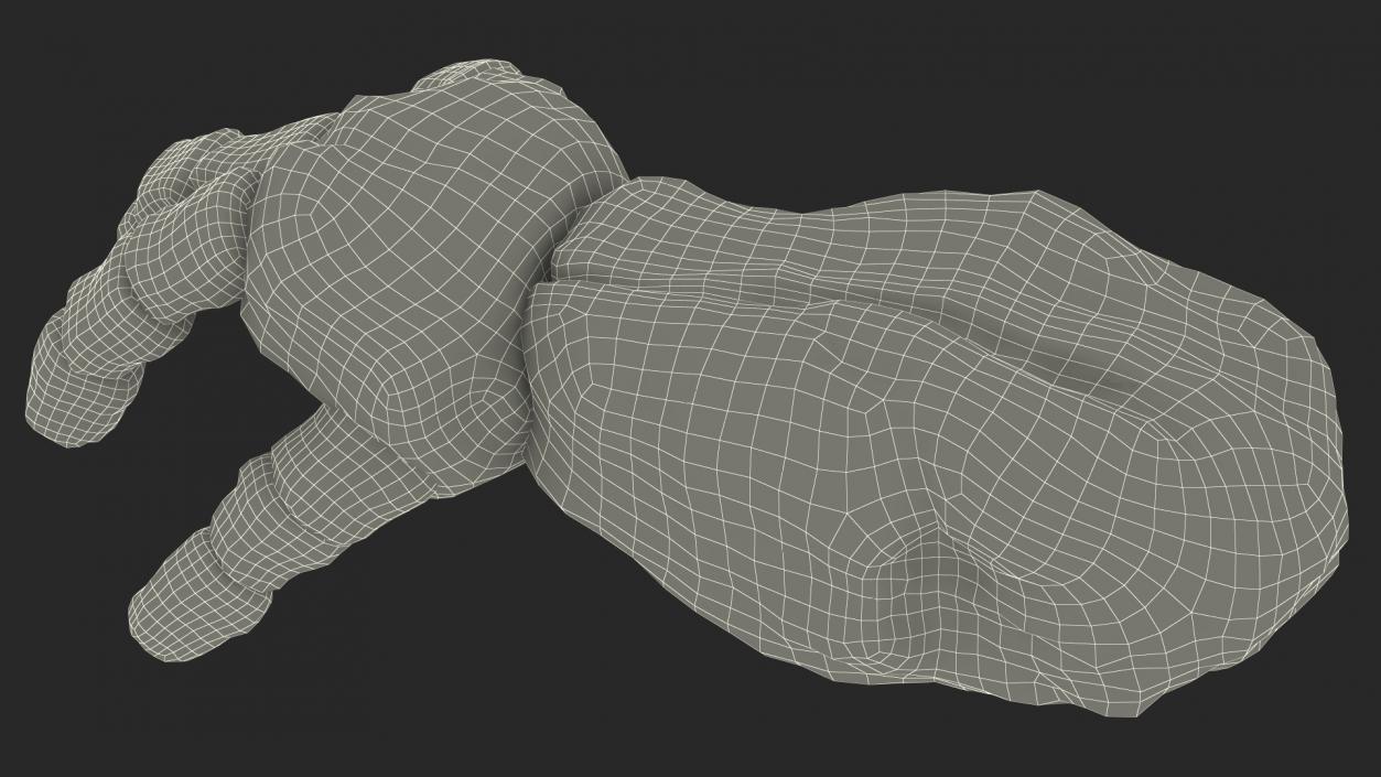 Stone Golem Hand Rigged for Maya 2 3D model