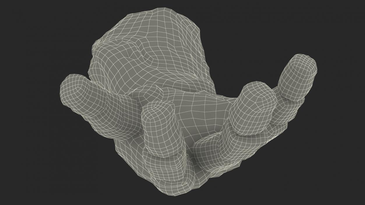 Stone Golem Hand Rigged for Maya 2 3D model