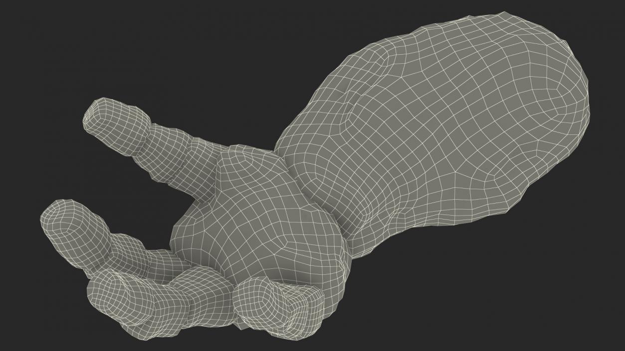 Stone Golem Hand Rigged for Maya 2 3D model