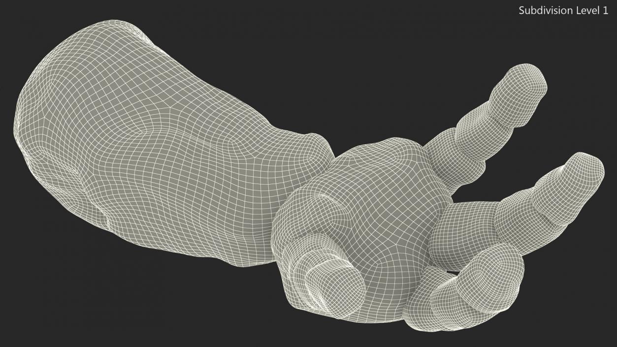 Stone Golem Hand Rigged for Maya 2 3D model