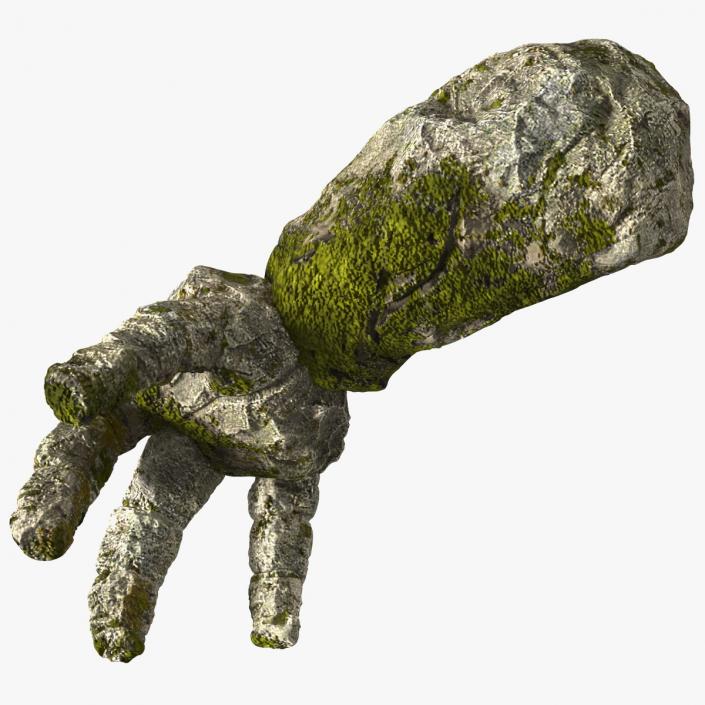 Stone Golem Hand Rigged for Maya 2 3D model