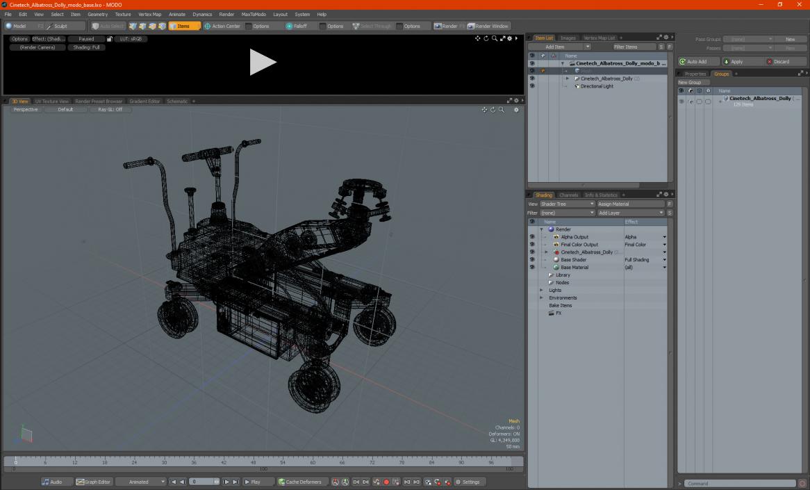 Cinetech Albatross Dolly 3D model