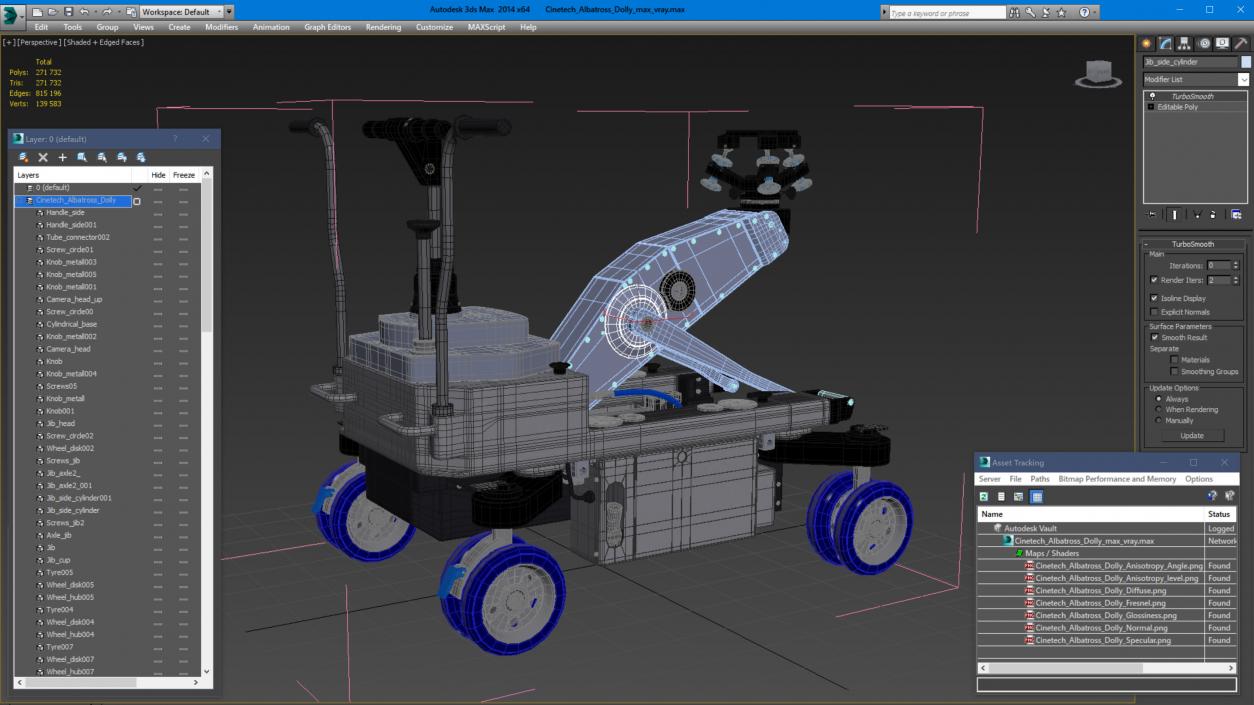 Cinetech Albatross Dolly 3D model