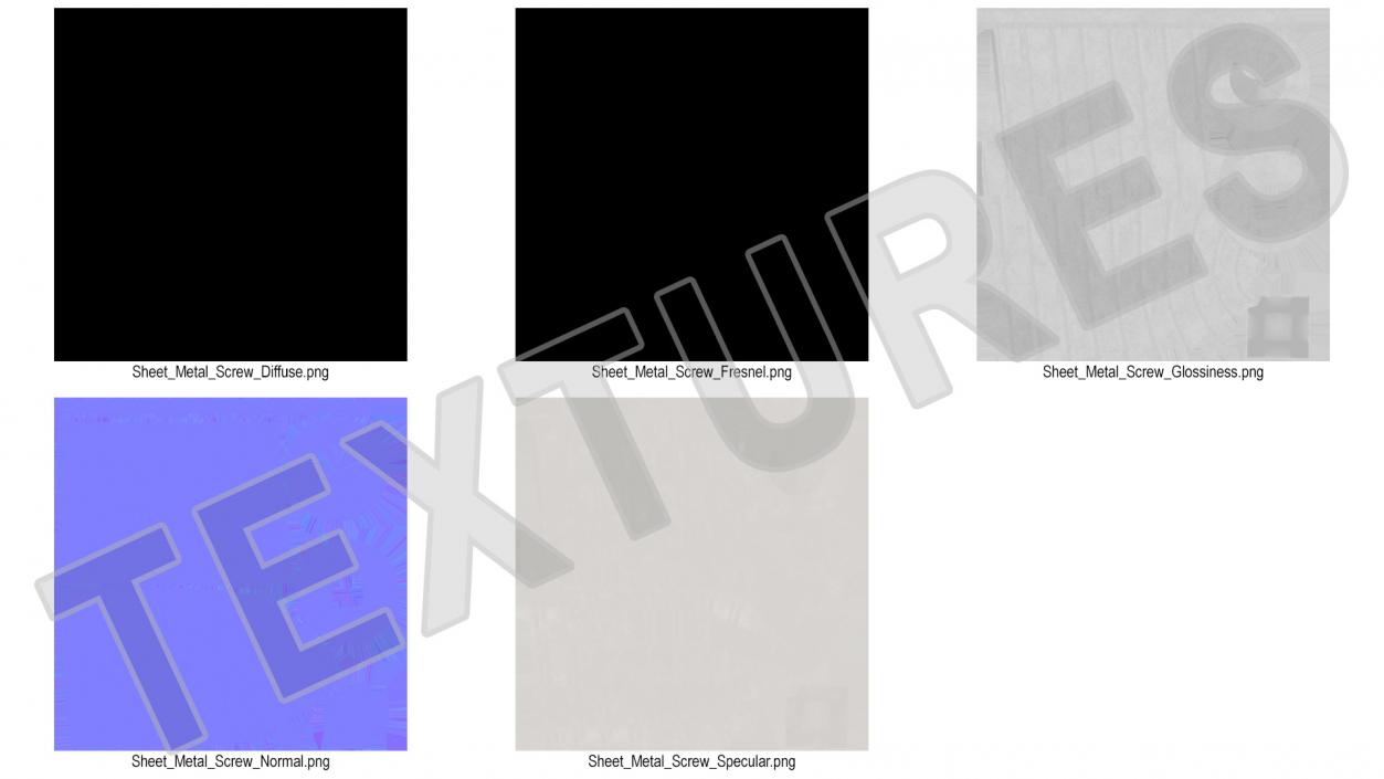 Sheet Metal Screw 2 3D model