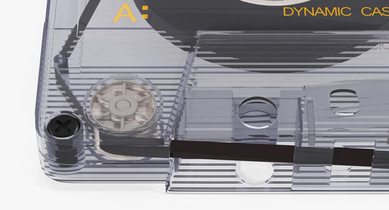 Blank Audio Cassette Tape with Box 3D model