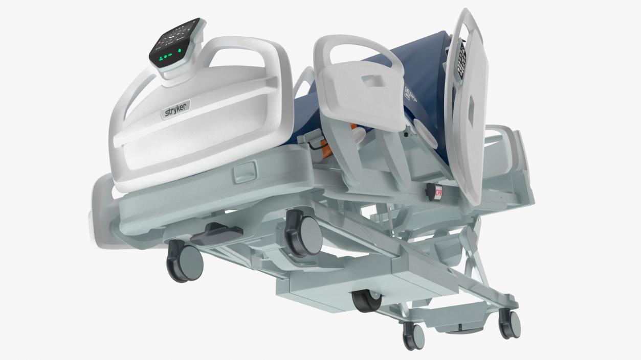 3D model Stryker Procuity ZM Smart Hospital Bed Rigged