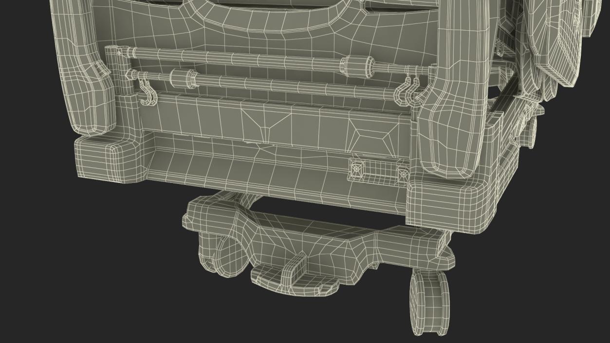 3D model Stryker Procuity ZM Smart Hospital Bed Rigged