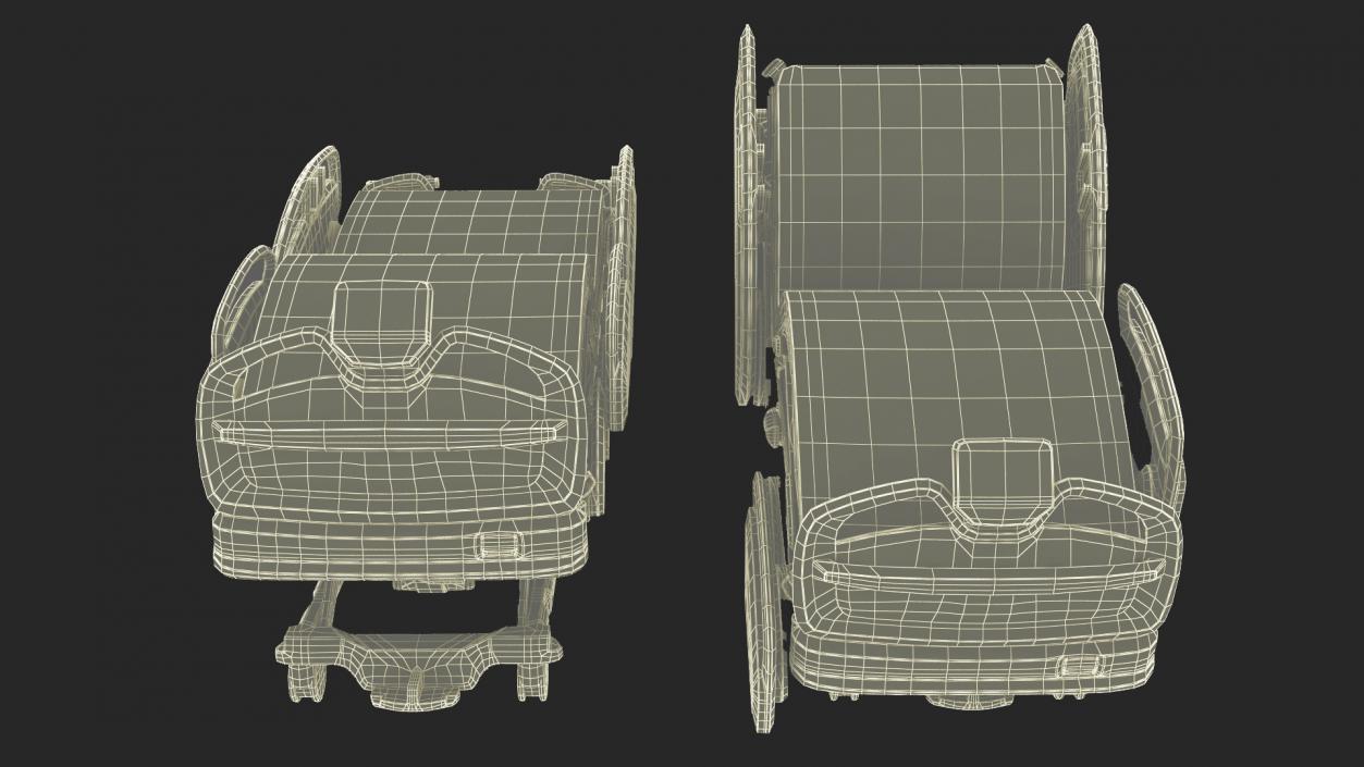 3D model Stryker Procuity ZM Smart Hospital Bed Rigged