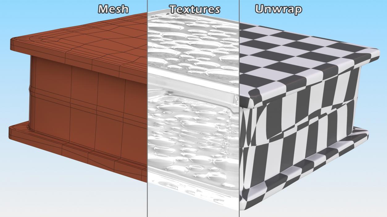 3D Glass Blocks Collection model