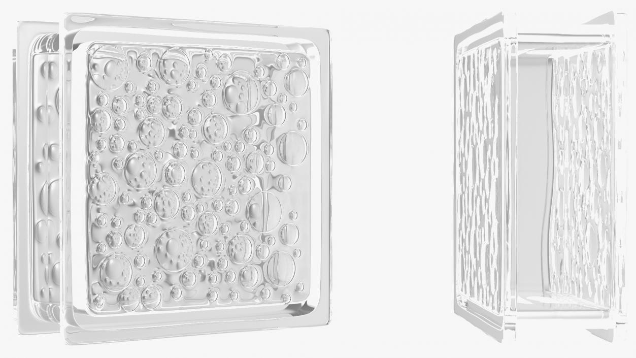 3D Glass Blocks Collection model