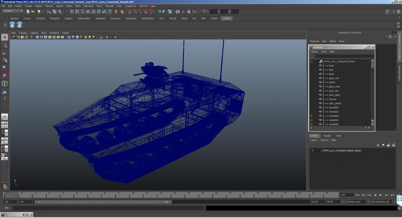 3D model KF41 Lynx Command Variant