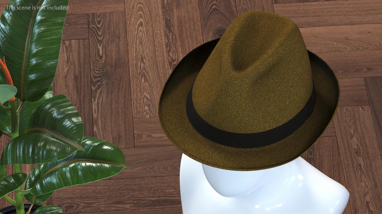 Brown Fedora 3D