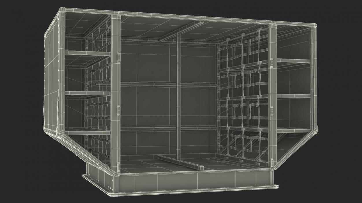 Old Airport Cargo Container 3D