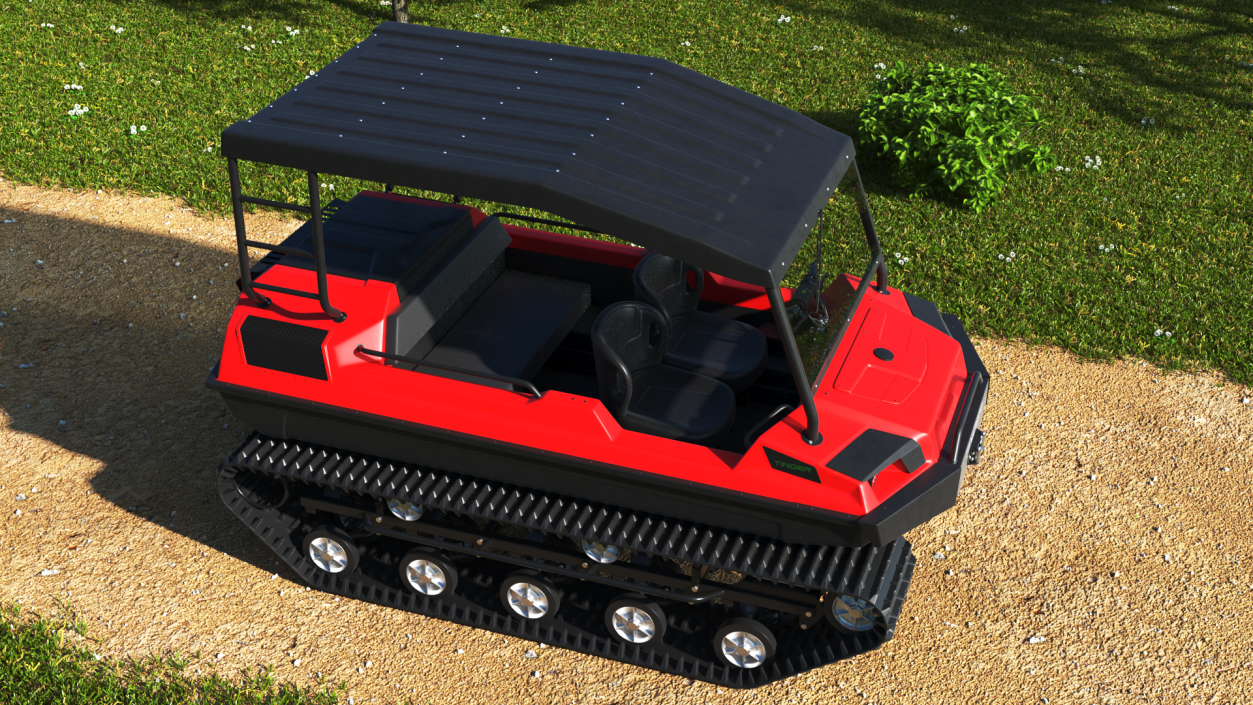 Multi Purpose ATV Tinger Track Red 3D model