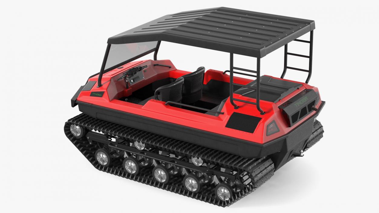 Multi Purpose ATV Tinger Track Red 3D model