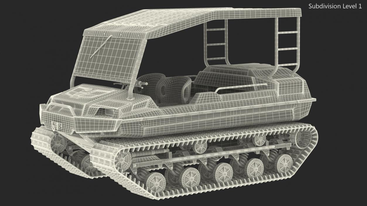 Multi Purpose ATV Tinger Track Red 3D model