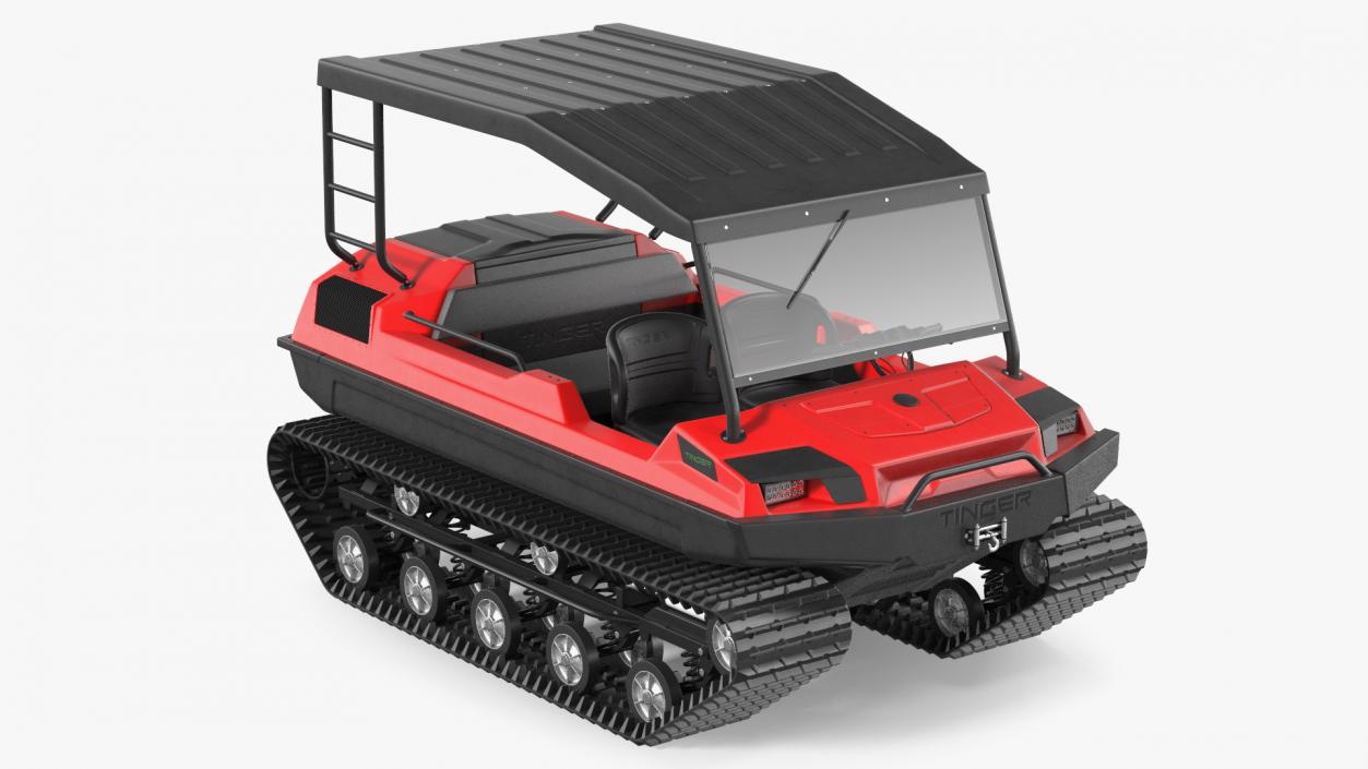 Multi Purpose ATV Tinger Track Red 3D model