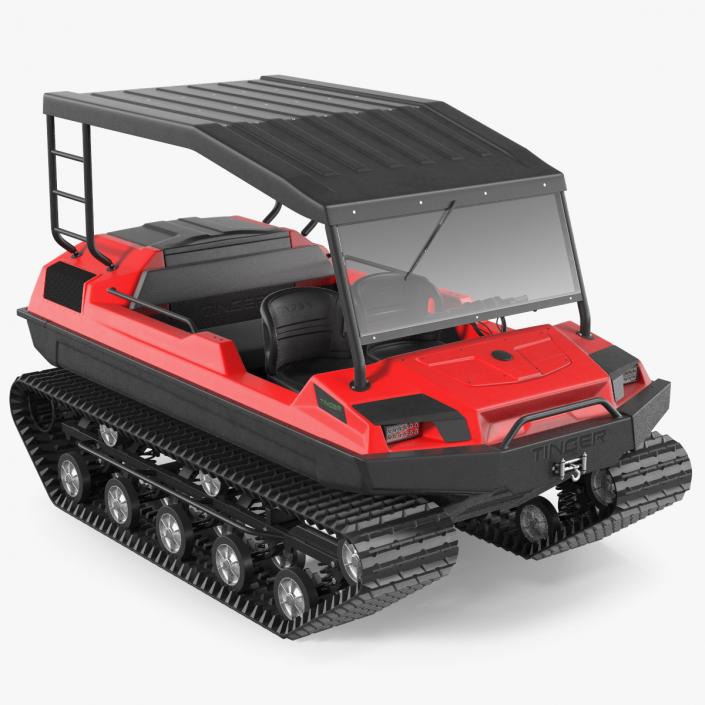 Multi Purpose ATV Tinger Track Red 3D model