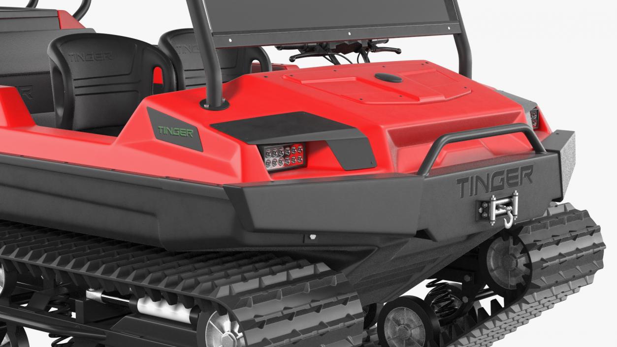 Multi Purpose ATV Tinger Track Red 3D model