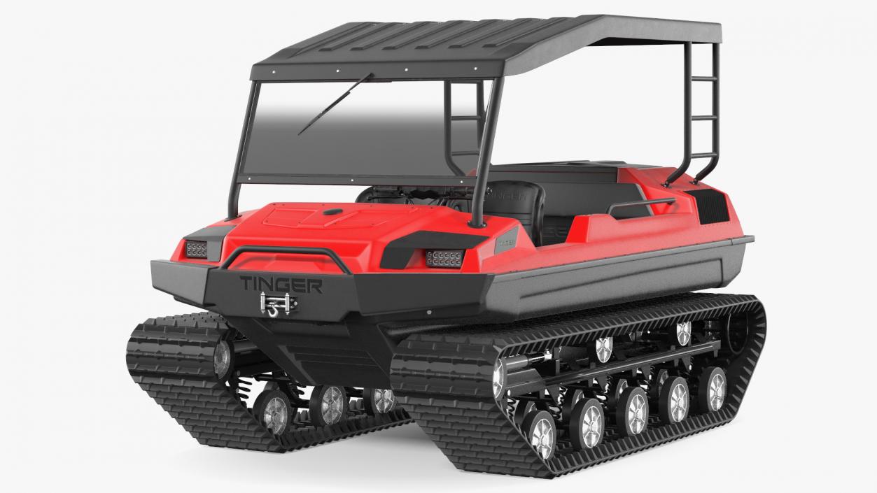 Multi Purpose ATV Tinger Track Red 3D model