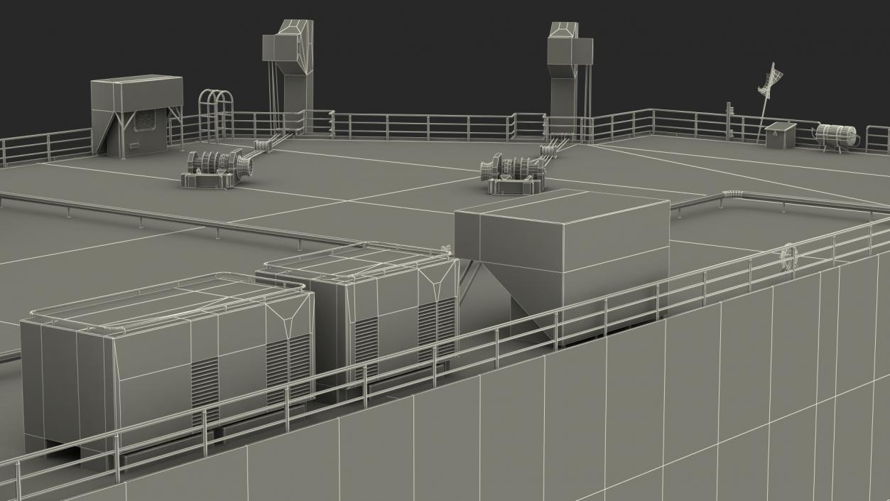 Car Carrier Cargo Ship Rigged 3D model