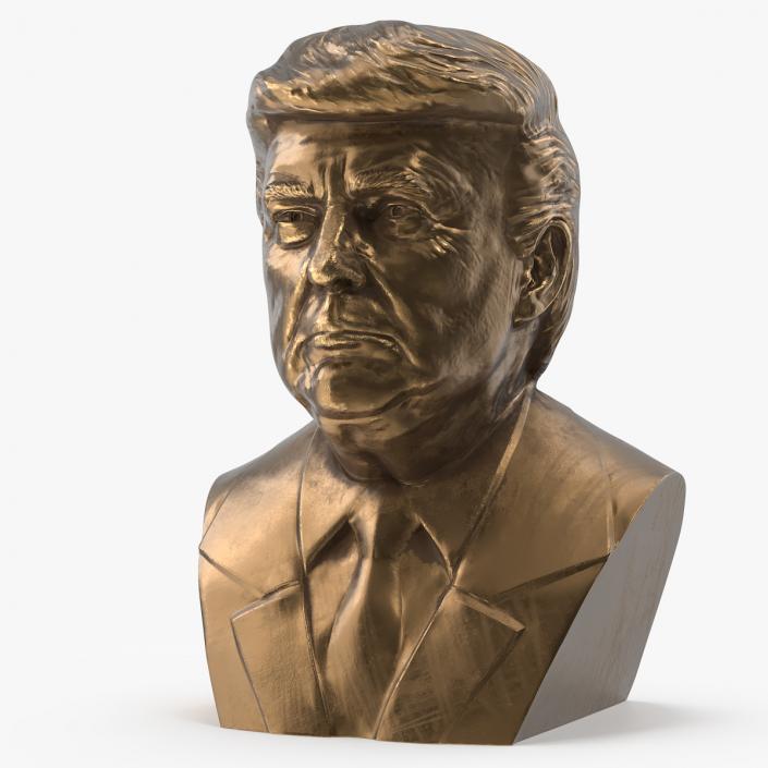 3D model Bronze Bust of Trump