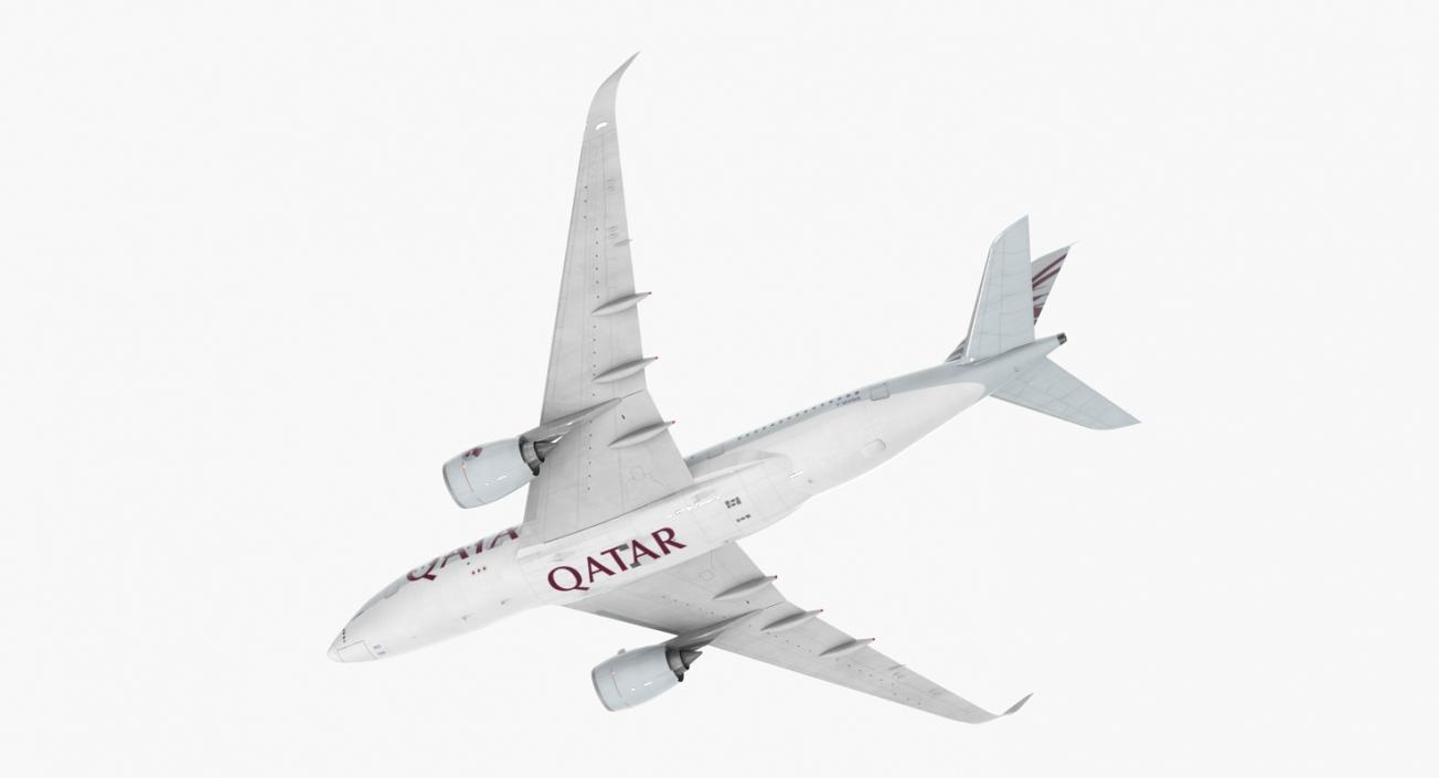 3D Airbus A350-800 Qatar