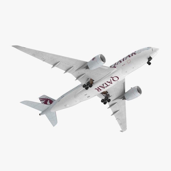 3D Airbus A350-800 Qatar