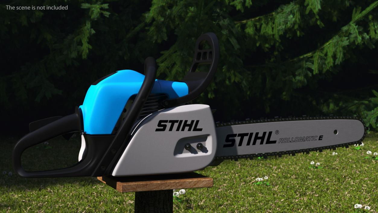 3D Stihl Rear Handle Chainsaw