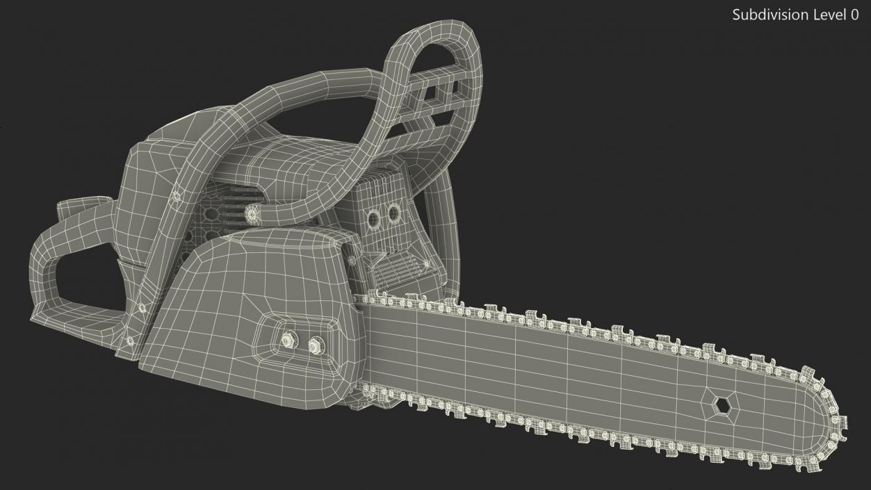 3D Stihl Rear Handle Chainsaw