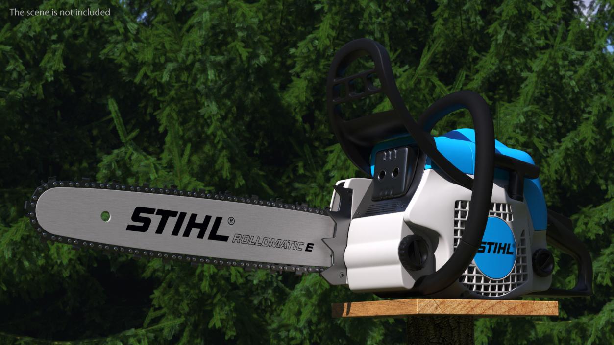 3D Stihl Rear Handle Chainsaw