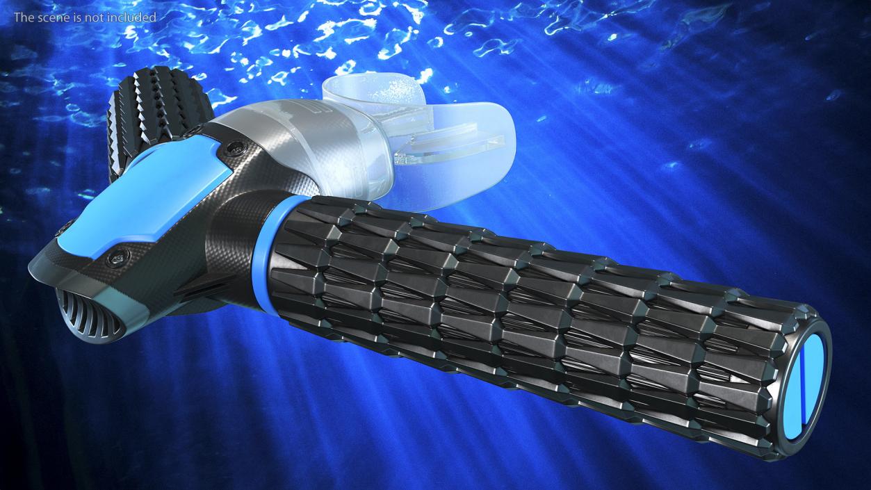 Underwater Breathing Device Blue 3D