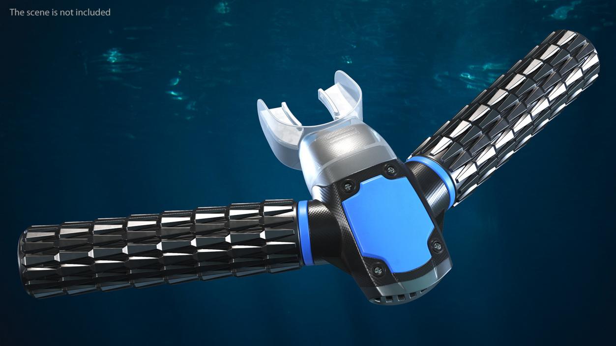 Underwater Breathing Device Blue 3D