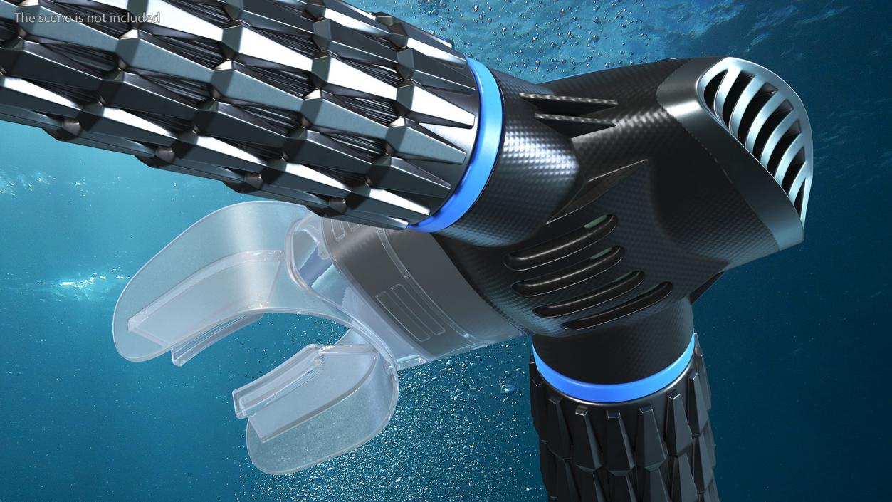 Underwater Breathing Device Blue 3D