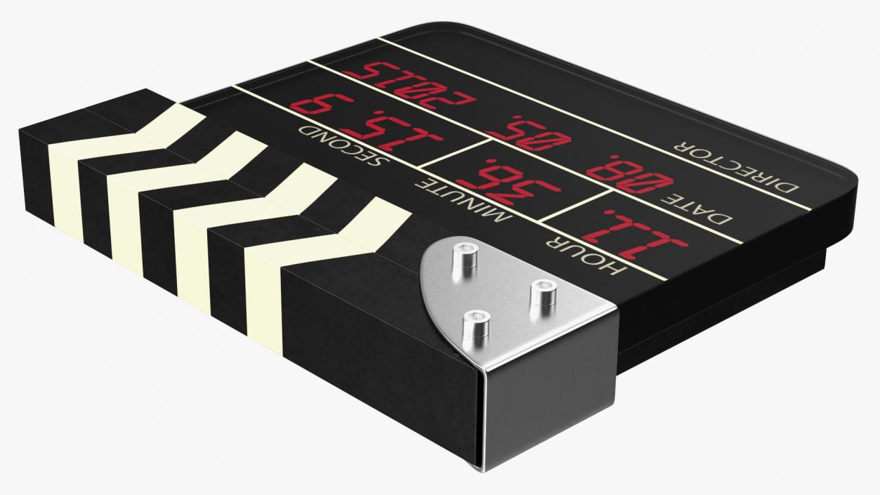 3D Open Digital Movie Clapboard model