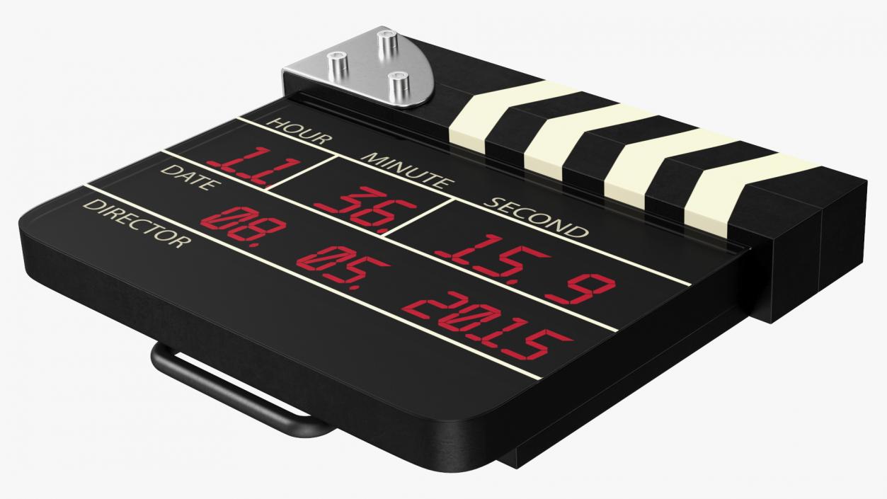 3D Open Digital Movie Clapboard model