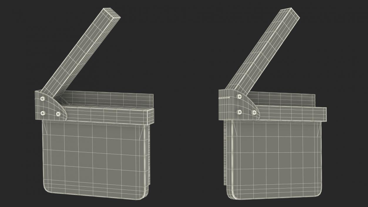 3D Open Digital Movie Clapboard model